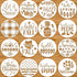 Chuangdi 16 Pcs Large Round Stencils for Painting on Wood Welcome Summer Stencils Welcome Seasonal Reusable Stencils Snowflake Plastic Templates D...