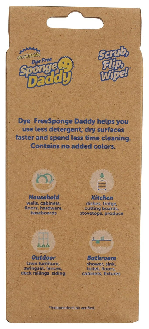 SCRUB DADDY Dye Free Sponge Daddy 3 Count, 3 CT...