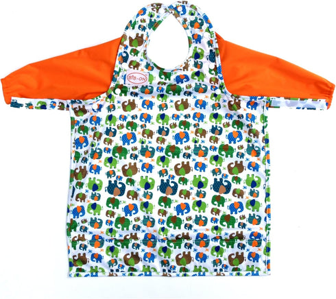 BIB-ON Long Sleeves, Full-Coverage Bib and Apron Combination for Infant, Baby, Toddler Ages 0-4....