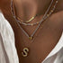 Gold Bubble Letter Necklace for Women, 14k Gold Plated Balloon Initial Letter Pendant Necklace Dainty Charm Initial Necklaces for Women Trendy Chu...