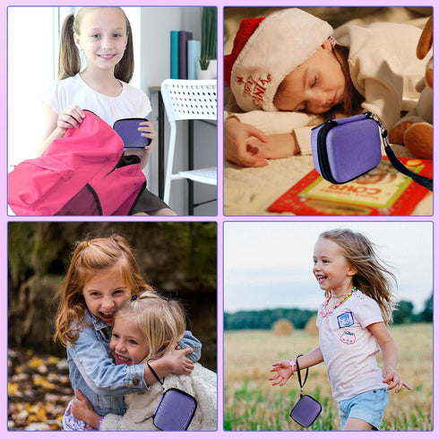 EVA Hard Carrying Protection Case for Bitzee Interactive Toy Digital Pet Case, Purple Small Hard Case Storage Holder for Electronic Gadgets Toys w...