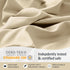 LuxClub 4 PC Full Size Sheet Set Deep Pockets 16" Wrinkle Free Cooling Sheets Machine Washable Hotel Bedding Silky Soft - Cream Full...