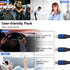 Multi 3 in 1 USB Long Charger Cable, 3M/10Ft 6A PD Fast Braided Charging Cord, Universal Multiple Ports Long Charging Cable with USB C/Micro USB/L...