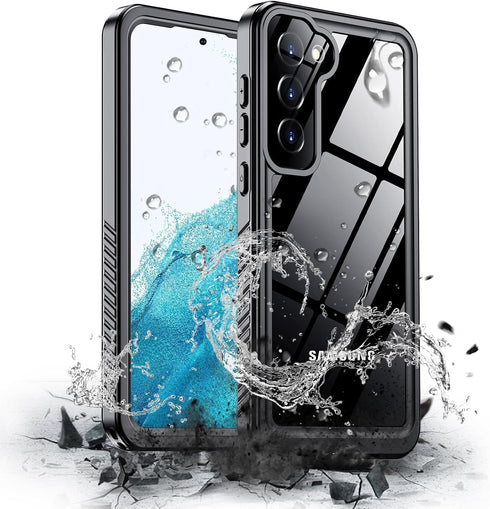 Hualele Galaxy S22 Plus Case Waterproof, Built in Lens & Screen Protector Rugged Full Body Heavy Duty Protective Shockproof IP68 Underwater Cover ...