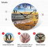 TAHEAT Beach Waves in The Sunset Wall Clock, Silent Non Ticking Battery Operated Clocks, Easy to Read Decorative Wall Clock for Bedroom/Kitchen/Li...