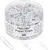 500pcs Paper Clips Assorted Sizes, Small, Medium and Large?1.1inch, 1.3inch and 2inch) Paper Clips, Vinyl Coated Paperclips for Office, School, Ho...