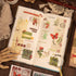 508pcs DIY Aesthetic Scrapbooking Supplies Kit - Vintage Junk Journal Kit Mystical Jungle Journal Stickers for Journaling Plant Butterfly Flower M...