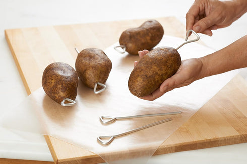 Fox Run Potato Baking Rods, Aluminum, Set of 6, Metallic...