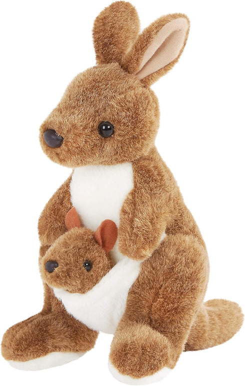 Mother's Day Stuffed Animals Kangaroo Cute Plush Toys Special Day for Kids Preschool Birthday Gifts for Kids, Brown, 10.5’’...