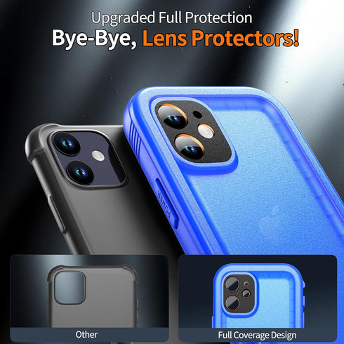 Cozycase Compatible with iPhone 12 Pro Max Waterproof Case - Full Body Rugged Dustproof Shockproof Cover Bumper Case with Built-in Screen Protecto...