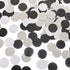 Glitter Confetti Circle Dots for Table Wedding Birthday Party Decoration, 1.2 inch in Diameter (silver glitter,black,white,200pc)...