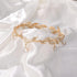 EVER FAITH Wedding Bridal Headband for Brides, Austrian Crystal Teardrop Leaf Costume Hair Accessory Tiara Hair Band Crown for Elf Cosplay Party/B...