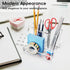 Pen Holder, Clear Pen And Pencil Holder for Desk, Acrylic Desk Organizer with 3 Compartments for Desk Accessories, Pencil Organizer for Home, Offi...