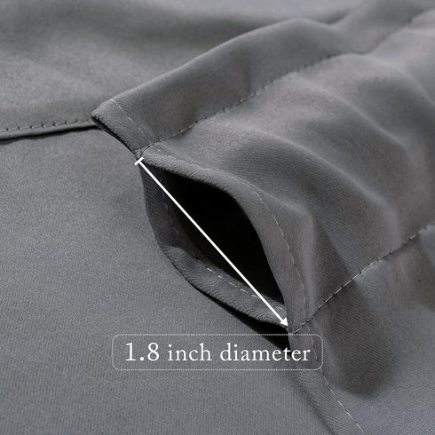 MIULEE Blackout Valance Rod Pocket Thermal Insulated Window Treatment Tiers Solid Short Curtain for Small Window Bedroom 42 x 18 Inches 1 Panel Gr...