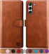 SUANPOT for Samsung Galaxy S21+/S21 Plus 6.7"(NON S21 6.2") with RFID Blocking Leather Wallet case Credit Card Holder, Flip Folio Book Phone case ...