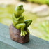 Frog Statue Decoration, Creative Garden Frog, Figurine Deco Crafts Animal Sculptures, Individual Decoration for Yard Garden Outdoor Indoor....