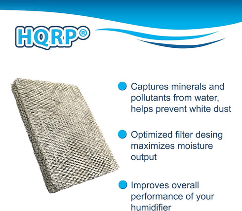 HQRP Water Filter Compatible with Trane HUMD200, HUMD200A, HUMD200T, HUMD200ABA00B Whole House Humidifiers, American Standard BAYPAD01A1010A Replacement