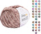 Jeans ST Multicolored/Rainbow Fancy Donut Yarn - 50gr, 160m/175yds - 55% Cotton & 45% Acrylic - Fine (2) - Verigated Yarn for Crochet & Knitting (...