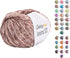 Jeans ST Multicolored/Rainbow Fancy Donut Yarn - 50gr, 160m/175yds - 55% Cotton & 45% Acrylic - Fine (2) - Verigated Yarn for Crochet & Knitting (...