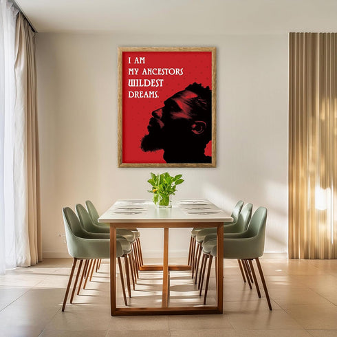 Posterizer 1 pcs-I am my Ancestors Wildest Dreams-Afro-American Art Collection-Motivational & Inspirational Art-Gift for Men, Man, Husband, Boyfri...