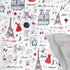 Square Scarf Paris Eiffel Tower Silk Feeling Bandanas Head Scarfs Hair Wraping Neckerchief for Women 23.6 Inch...