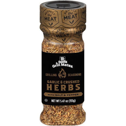 McCormick Grill Mates Garlic & Crushed Herbs Grilling Seasoning, 5.47 oz...