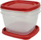 Rubbermaid Easy Find Lids Food Storage Containers, 7 Cup, Racer Red, 4-Piece Set...