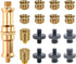 17PCS Camera Screw Adapter Set 1/4 Inch and 3/8 Inch Thread Screws Tripod Converter Mount for DSLR/Monopod/Light/Microphone/Action Camera...