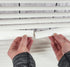 BlindDIY™ Clear Mini Blind Slat Repair Kit-Clear Blind Repair Tabs with String Holes- Clear Blind Fixers-Horizontal Blinds Replacement Slats...