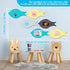 6 Pcs Felt Bulletin Boards, Self Adhesive Cute Wall Cork Board with 30 Pins for Display Notes, Photos in Office, Classroom, Home Decor (Nordic Sty...