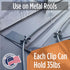 Sticky Clip - Self-Adhesive Heat Cable Roof Clips for Mounting Heating Cable to Rubber, TPO, PVC & All Smooth Metal Surfaces - Roofing & Gutter Pr...
