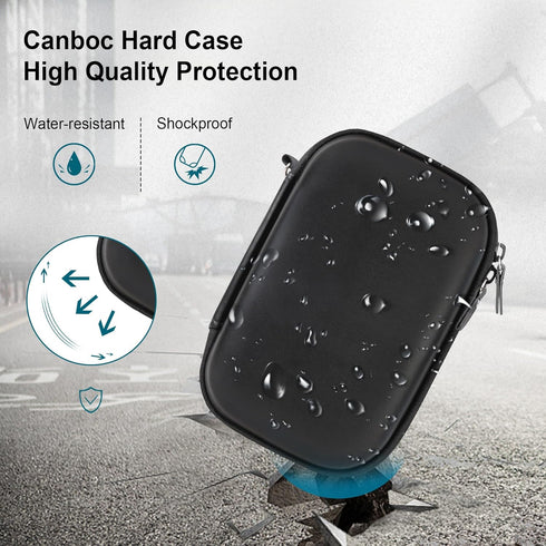 Canboc Carrying Case for KODAK PIXPRO FZ55/ FZ45/ FZ43/ FZ53 16MP Digital Camera, Video Vlogging Camera Bag, Zipper Mesh Pocket fit Cable, Black (...