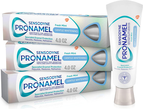 Sensodyne Pronamel Gentle Teeth Whitening Enamel Toothpaste for Sensitive Teeth, to Reharden and Strengthen Enamel, Amazon Exclusive, Fresh Mint -...