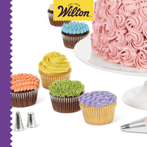 Wilton Beginning Buttercream Decorating Set, 20-Piece Cake Decorating Kit...