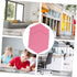STOBOK 12 Pcs Felt Backdrop Wall Sticker Black Decor Cork Hexagon Felt Bulletin Board Tiles Self Adhesive Felt Board Pink Decor White Felt Hexagon...