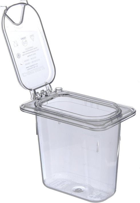Carlisle FoodService Products 3068807 Plastic Food Pan, 1/9 Size, 6 Inches Deep, Clear...