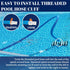 TonGass (2-Pack) 1-1/2" Pool Hose Cuff - Threaded Hose Cuff for Spiral Wound Swimming Pool Vacuum Hose - Connects the Vacuum Head to the Vacuum Sk...