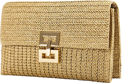Avilego Straw Handbags for Women Straw Clutch Summer Bag Beach Bag Casual Straw Purses 2024...