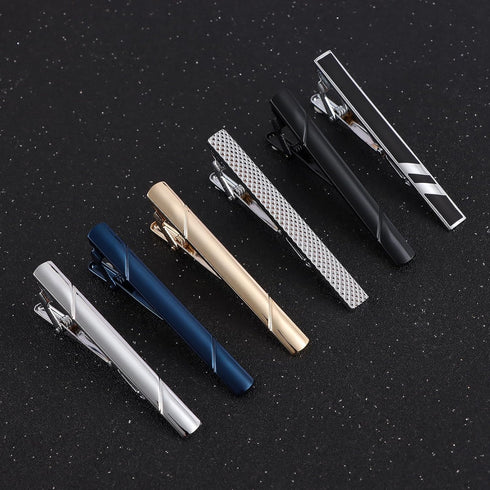 CASDAN Men's Cufflinks and Tie Clips Set for Men Classic Tie Bar Clip Necktie Clip Tuxedo Shirt Cuff Links Set for Wedding Business and Daily...