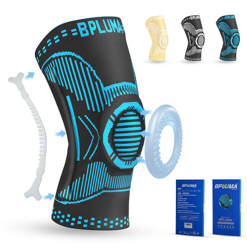 Bpluma Knee Brace for Knee Pain Men and Women, Knee Compression Sleeve for Torn Meniscus, Arthritis, Joint Pain?Knee Support for Working Out, Runn...