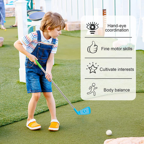 Liberry Kids Golf Club Set, Retractable Toy Golf Clubs for Toddlers, Mini Golf Set for Children Age 3 4 5 Years Old...