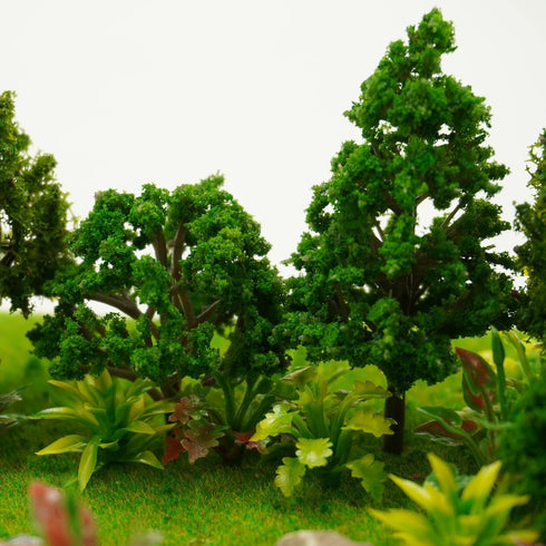88pcs Model Trees Mixed Miniature Plants Model Train Scenery Architecture Trees Fairy Garden Trees Wargame Trees Model for Diorama DIY Craft Scene...
