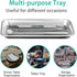 3pcs Metal Tray, Stainless Steel Tray for Tattoo Supplies, Resin, Bathroom, Lab Instrument...
