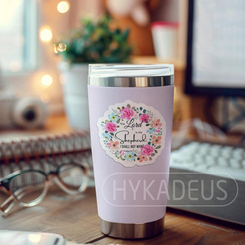 (3Pcs) The Lord is My Shepherd Sticker Christian Sticker, Waterproof Vinyl Decals for Books Laptops Phone, Phone cases Water Bottles Tumbles, Chri...