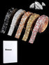 Xinnun 5 Rolls Crystal Shiny Rhinestone Ribbon Self-Adhesive Rhinestone Strips Ribbon Resin Diamond Bling for Art Craft DIY Party(Basic Style,Mixe...
