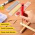 Outus Solid Carpenter Pencil for Construction and Refills with Built in Sharpener, Long Nosed Deep Hole Mechanical Pencil Marker Marking Tool for ...