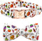 Elegant little tail Dog Collar with Bow - Fall Dog Collar Halloween Candy Bow Girl Boy Pet Collar Soft Dog Bowtie Collars for Small Dogs...