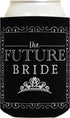 Bridal Shower Gifts Future Bride & Groom Wedding Gift 2 Pack Can Coolie Drink Coolers Coolies Black...