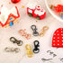 35 Pieces Swivel Clasps Lanyard Snap Hooks Swivel Snap Hooks Metal Keychain Clip Hooks Lobster Claw Clasps for Keychain Key Ring Crafts (White K, ...