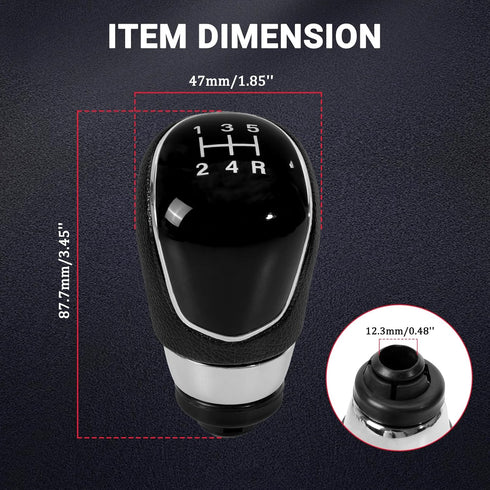 Manual Gear Shift Knob Compatible with Ford Focus 5-Speed Vehicle Car Gear Shifter Replacement...